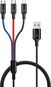 CONNECT IT Wirez 3-in-1, 1.2m, black - Napájecí kabel