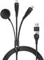 CONNECT IT Wirez 6in1, 1.25 m, černý - Napájecí kabel