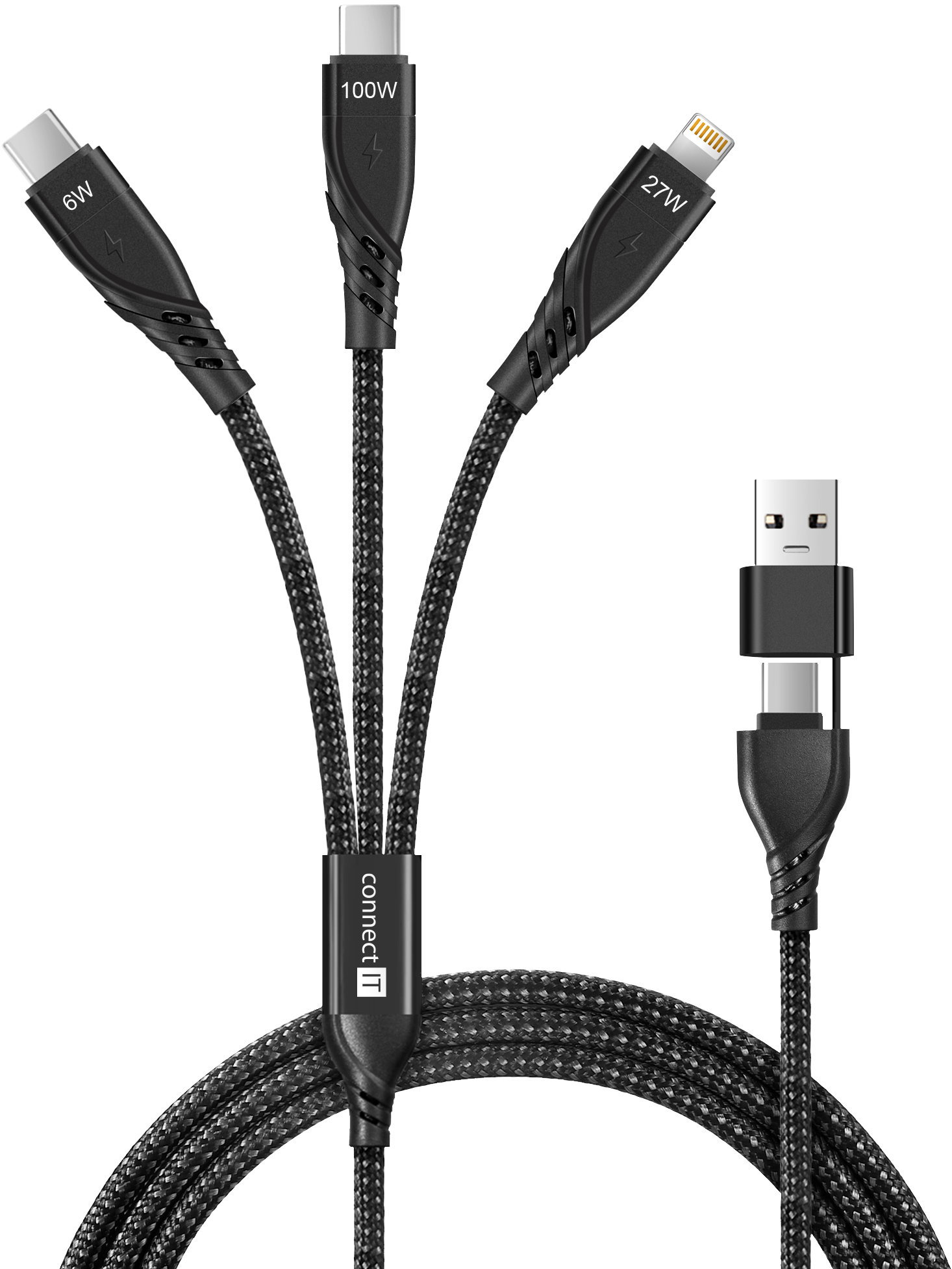 CONNECT IT Wirez 6in1, fekete