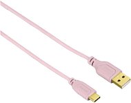 Hama Flexi-Slim USB-C 0.75m rózsaszín - Adatkábel