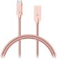 CONNECT IT Wirez Steel Knight USB-C 1m, Metallic Rose-Gold - Data Cable