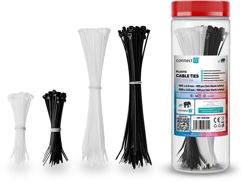 CONNECT IT ZipTie 200ks - Cable Ties - Main image