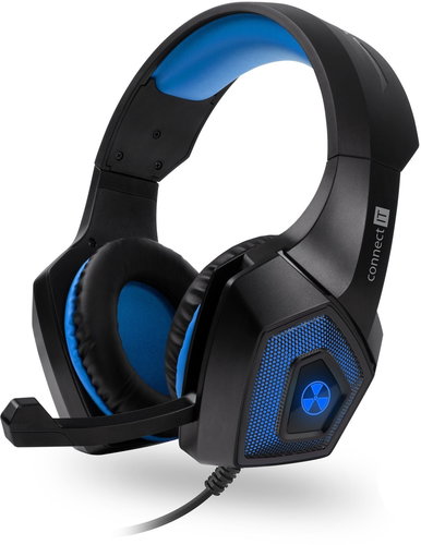 CONNECT IT CHP-5500-BL BATTLE RNBW Ed.2, blue - Gamer fejhallgató - Fő fotó