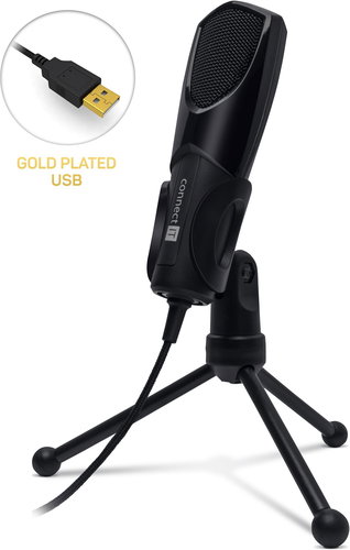 CONNECT IT CMI-8000-BK YouMic USB, Black - Microphone - Main image