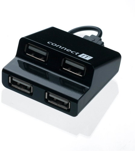 CONNECT IT CI-108 Step Black Main image CONNECT IT CI-108 Step Black - USB Hub - Main image