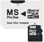 CONNECT IT MS PRO DUO for 2x Micro SDHC - Memory Card Adapter