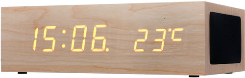 CONNECT IT Qi Alarm Clock hellbraun - Wecker - Hauptbild