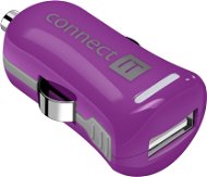 CONNECT IT InCarz Charger ONE 2.1A fialová (V2) - Nabíjačka do auta