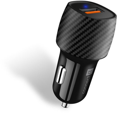 CONNECT IT InCarz QUICK CHARGE, CCC-5012-CA carbon - Autós töltő - Fő fotó