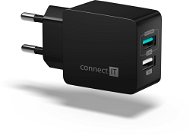 CONNECT IT Fast Charge CWC-2015-BK fekete - Töltő adapter