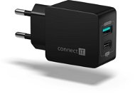 CONNECT IT Fast Charge CWC-2030-BK fekete - Töltő adapter