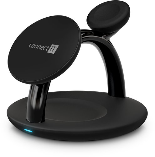 CONNECT IT MultiCharge 3 in 1 MagSafe Wireless Fast Charge Main image CONNECT IT MultiCharge 3 in 1 MagSafe Wireless Fast Charge - Wireless Charger - Main image