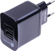 CONNECT IT CI-463 Dual Charger fekete - Töltő