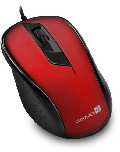CONNECT IT Optical USB Mouse Red Main image CONNECT IT Optical USB Mouse Red - Mouse - Main image