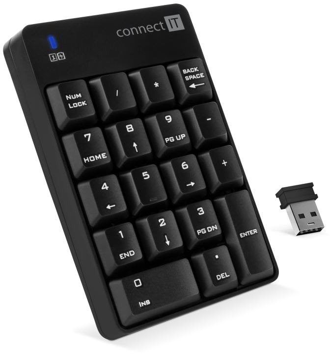CONNECT IT NumCALC CKB-0061-BK, fekete