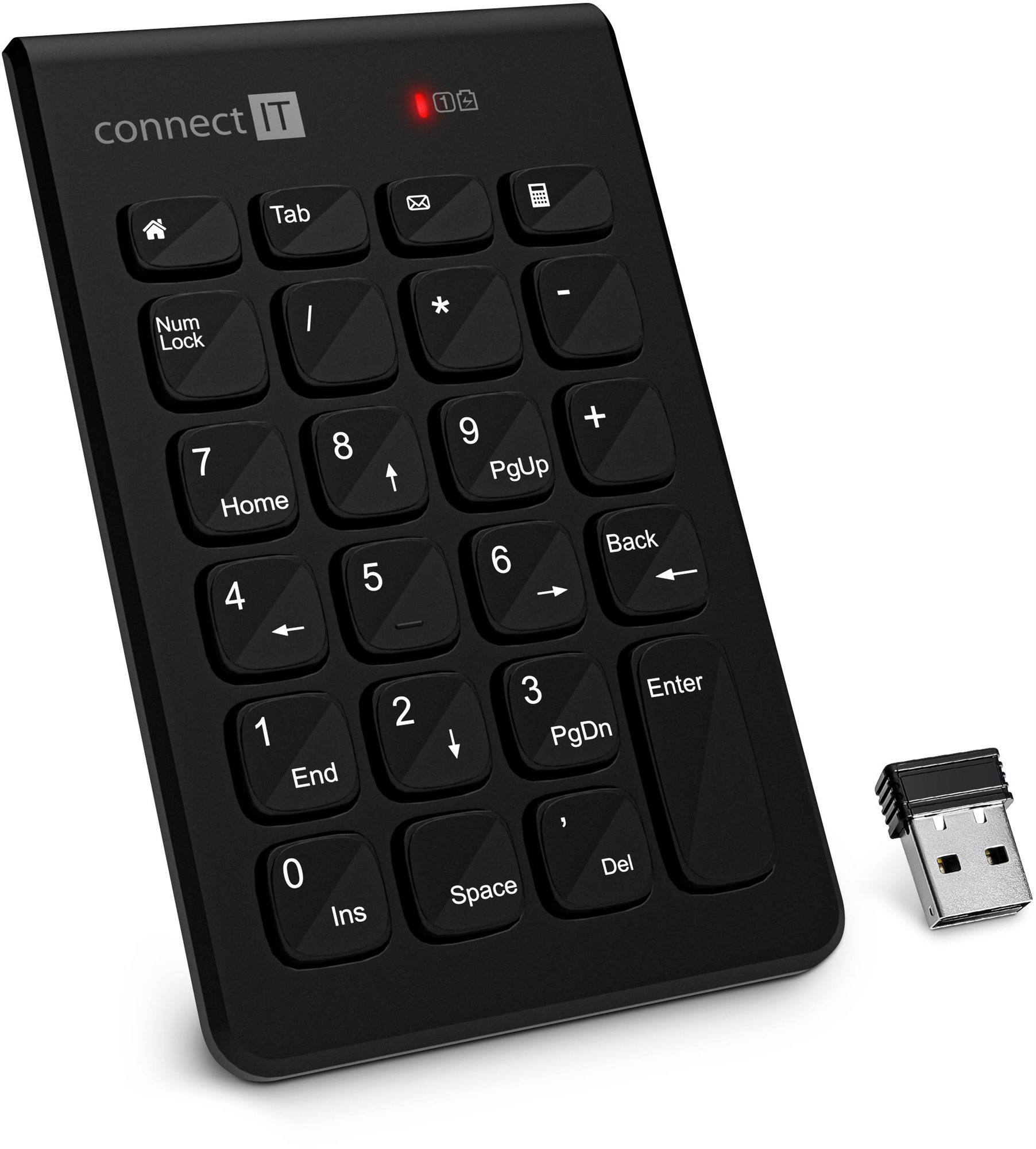 CONNECT IT NumCalc CKB-0062-BK, fekete