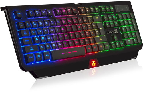 CONNECT IT BATTLE RNBW Grey Main image CONNECT IT BATTLE RNBW Grey - Gaming Keyboard - Main image