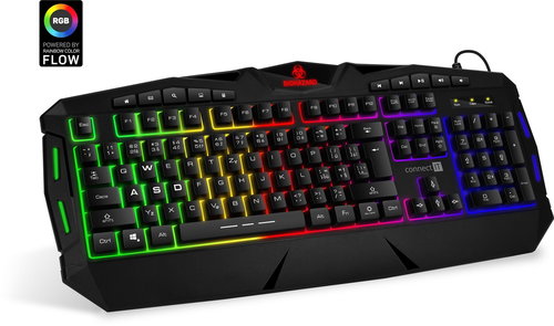 CONNECT IT BIOHAZARD Keyboard, Black - Gaming Keyboard - Main image
