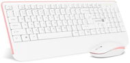 CONNECT IT CKM-7801-CS (CZ+SK), White - Keyboard and Mouse Set