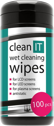CLEAN IT wet cleaning wipes for LCD/TFT 100pcs - Cleaning Agent - Main image