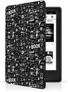 CONNECT IT na Amazon Kindle 2021 (11th gen.), Doodle čierne - Puzdro na čítačku kníh