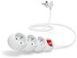 CONNECT IT 230V extension, 3 sockets + switch, 1.5m, white - Extension Cable