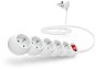 CONNECT IT 230V extension, 5 sockets + switch, 2m, white - Extension Cable