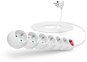 CONNECT IT 230V extension, 6 sockets + switch, 5m, white - Extension Cable
