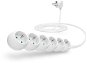 CONNECT IT Power extension cord 230V, 6 sockets, 3m, white - Extension Cable