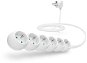 Extension Cable CONNECT IT Power extension cord 230V, 6 sockets, 2m, white - Prodlužovací kabel