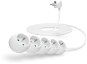 CONNECT IT Power extension cord 230V, 5 sockets, 5m, white - Extension Cable