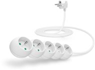 CONNECT IT Power extension cord 230V, 5 sockets, 3m, white - Extension Cable