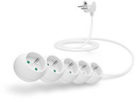 CONNECT IT Power extension cord 230V, 5 sockets, 2m, white - Extension Cable