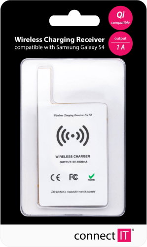 CONNECT IT Qi Receiver Samsung Galaxy S4 Hlavný obrázok CONNECT IT Qi Receiver Samsung Galaxy S4 - Nabíjacia podložka - Hlavný obrázok