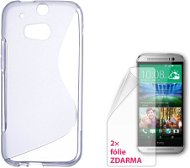 CONNECT IT S-Cover HTC One M8 / M8s číre - Puzdro na mobil