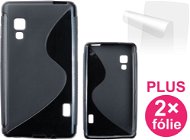CONNECT IT S-Cover LG Optimus L5 II (E460) čierne - Ochranný kryt