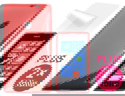 CONNECT IT S-Cover Nokia Lumia 520 červené - Pouzdro na mobil - Hlavní obrázek