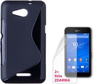 Kapcsolatba IT-Cover Sony Xperia E4g fekete - Mobiltelefon tok