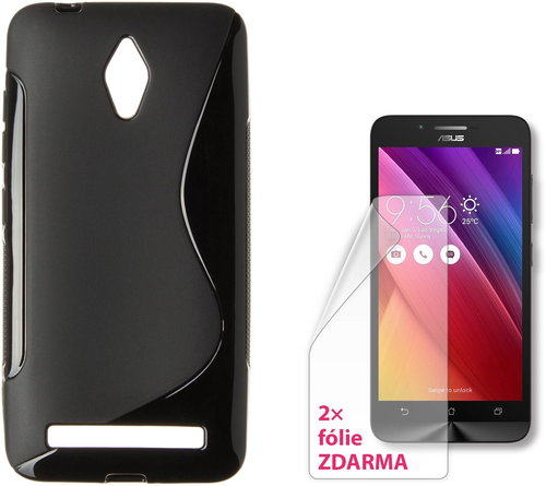 CONNECT IT S-Cover Asus Zenfone Go (ZC500TG), black - Phone Cover - Main image