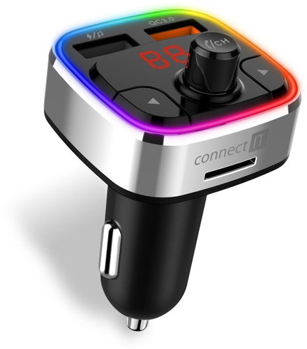 CONNECT IT InCarz RGB Silver - FM Transmitter - Main image
