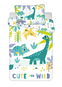 Dětské povlečení Jerry Fabrics Povlečení do postýlky Dino Cute and Wild baby 100 × 135, 40 × 60 cm - Dětské povlečení