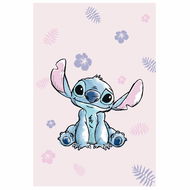 Jerry Fabrics Mikroflanelová deka Lilo a Stitch Pink 100 × 150 cm - Deka