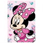 Jerry Fabrics Mikroflanelová deka Minnie Flowers 02 100 × 150 cm - Deka