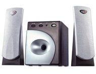 REPRO Genius SP-Q2.1 Slim černé, 320W PMPO, 2 satelity + subwoofer - Speaker
