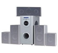 REPRO Gembird 5.1 set WCS-YF-1A, 50W sub, 5x 18W sat. a cent. - dřevěné, DO - Speaker