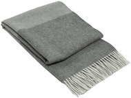 Merino grey knitted blanket Zealandia - 140 x 200 cm - Blanket