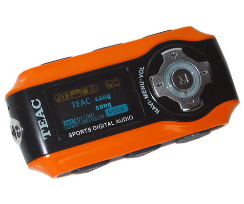 TEAC MP-270 Sporty 1GB, MP3/ WMA přehrávač, pogumovaný, dig. záznamník, stopky, krokoměr, OLED, USB2 - MP3 Player - Main image