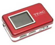 TEAC MP-400 1GB červený (red), MP3/ OGG/ WMA/ JPG/ MP4 přehrávač, dig. záznamník, FM Tuner, OLED, US - -