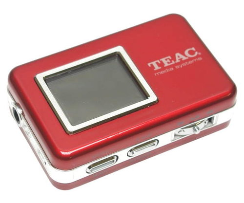 TEAC MP-400 1GB červený (red), MP3/ OGG/ WMA/ JPG/ MP4 přehrávač, dig. záznamník, FM Tuner, OLED, US - - - Main image