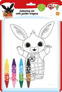 Bing Colouring Set with Double-Sided Wax Crayons - Colouring Book
